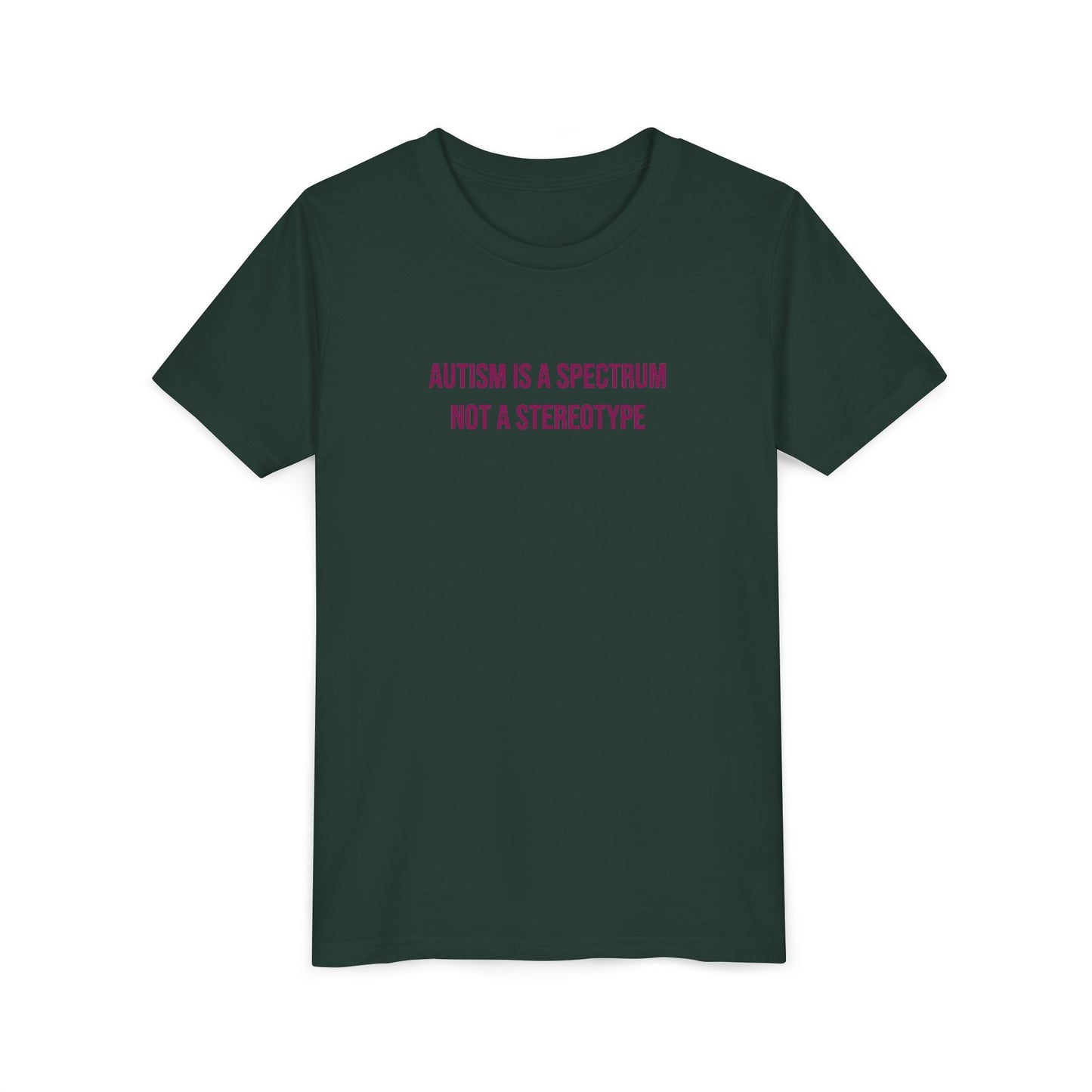 "Autism Is A Spectrum Not A Stereotype" Neurodivergent Pride Youth Tee | Uplifted By Design