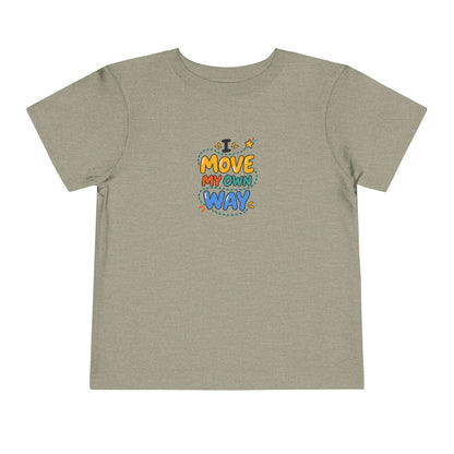 "I Move My Own Way" Toddler Graphic Tee | Uplifted By Design™ Adaptive Movement & Disability Pride Shirt
