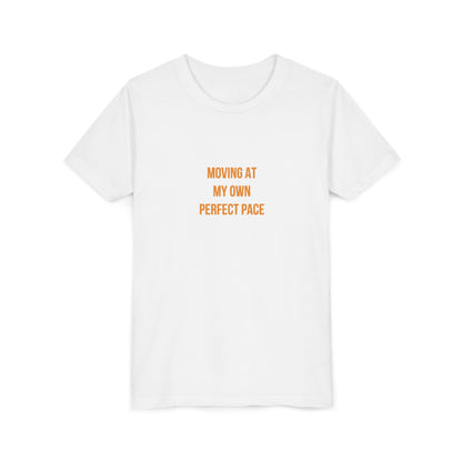 "Moving at My Own Perfect Pace" Cerebral Palsy Awareness Youth Tee | Uplifted By Design