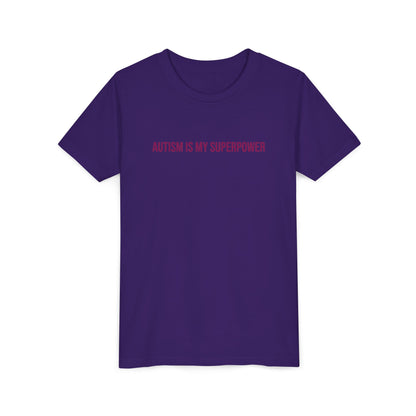 "Autism Is My Superpower" Neurodivergent Pride Youth Tee | Uplifted By Design