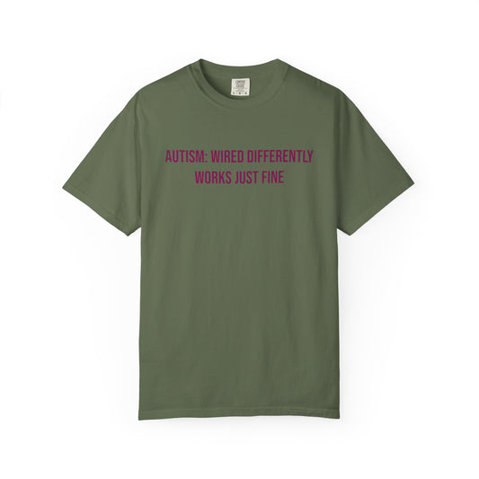 Autism Wired Differently Works Just Fine Empowerment T-shirt | Autism Awareness Streetwear Tee