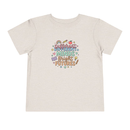 Different Minds, Bright Futures Neurodiversity Toddler Tee | Autism Acceptance