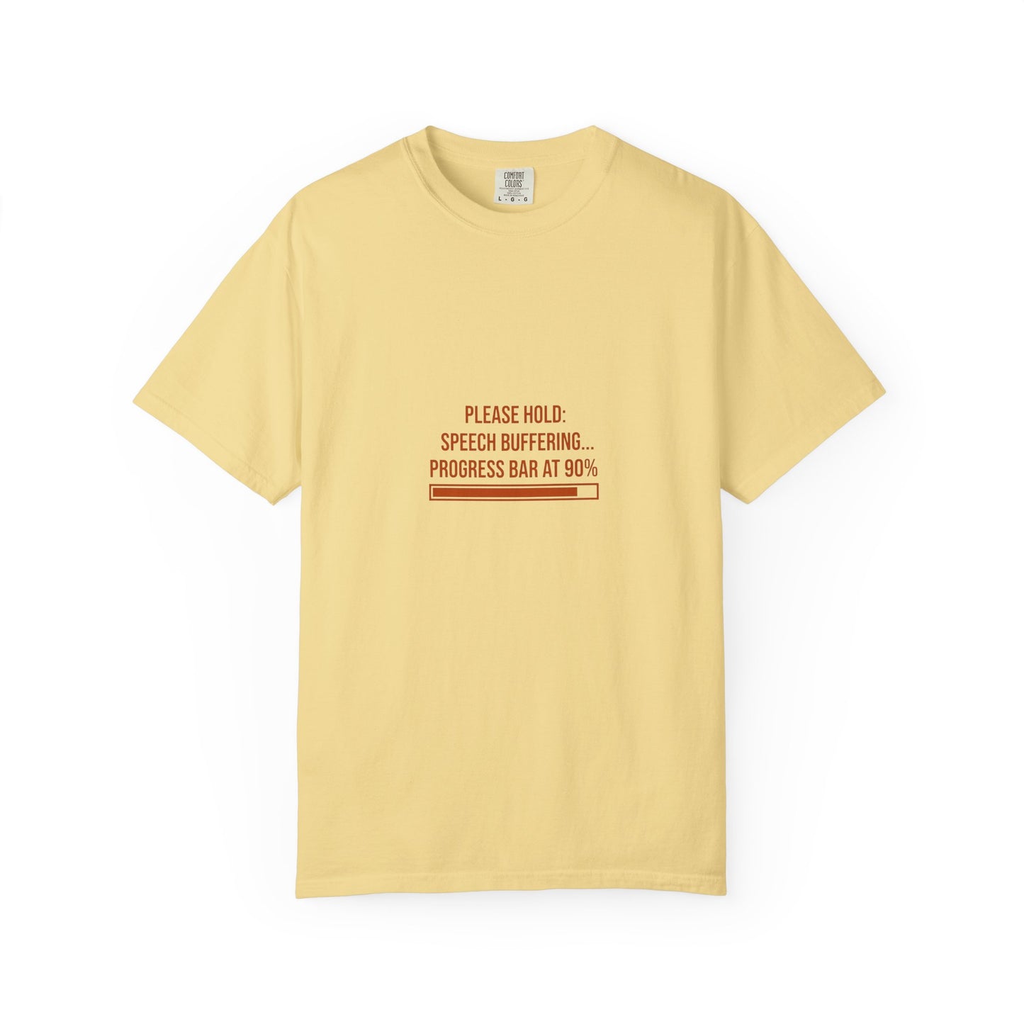 Please Hold Speech Buffering Tee | CP Awareness | Uplifted By Design