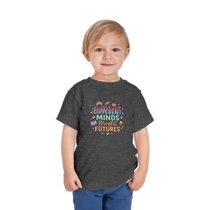 Different Minds, Bright Futures Neurodiversity Toddler Tee | Autism Acceptance