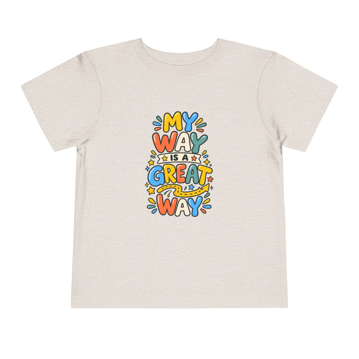 Toddler Tee — "My Way Is a Great Way" Affirmation | Cerebral Palsy & Disability Pride Shirt