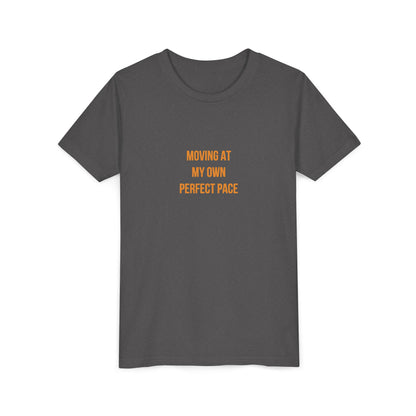 "Moving at My Own Perfect Pace" Cerebral Palsy Awareness Youth Tee | Uplifted By Design