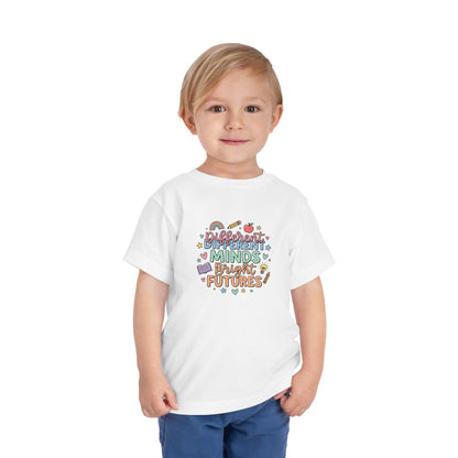 Different Minds, Bright Futures Neurodiversity Toddler Tee | Autism Acceptance