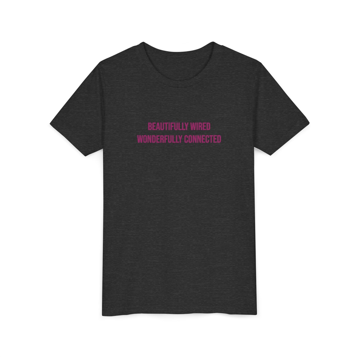 “Beautifully Wired, Wonderfully Connected” Neurodivergent Pride Youth Tee | Uplifted By Design