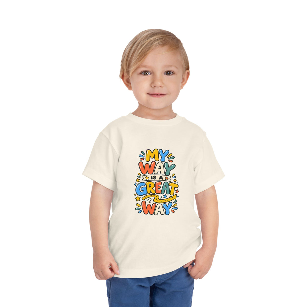 Toddler Tee — "My Way Is a Great Way" Affirmation | Cerebral Palsy & Disability Pride Shirt