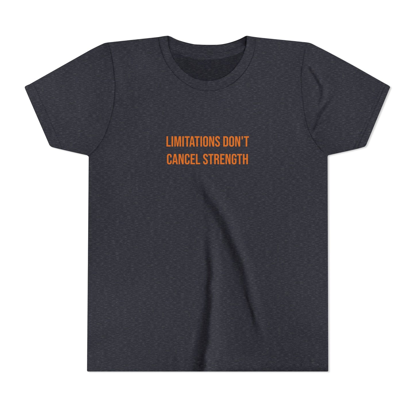 "Limitations Don't Cancel Strength" Cerebral Palsy Awareness Youth Tee | Uplifted By Design