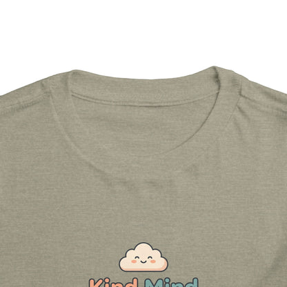 Kind Mind Brave Heart Toddler Shirt | Positive Affirmations Emotional Wellness Kids Tee