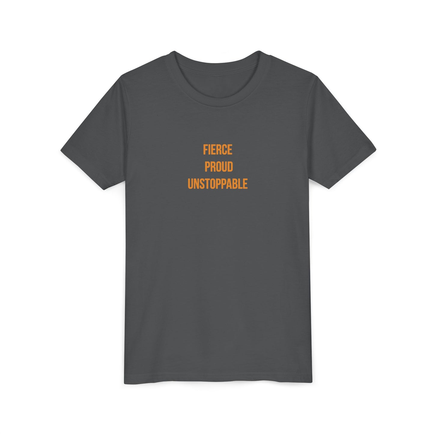 "Fierce Proud Unstoppable" Cerebral Palsy Awareness Youth Tee | Uplifted By Design