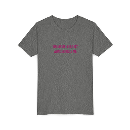 Youth Tee — "Wired Differently Wonderfully Me" Inspirational Kids T‑Shirt