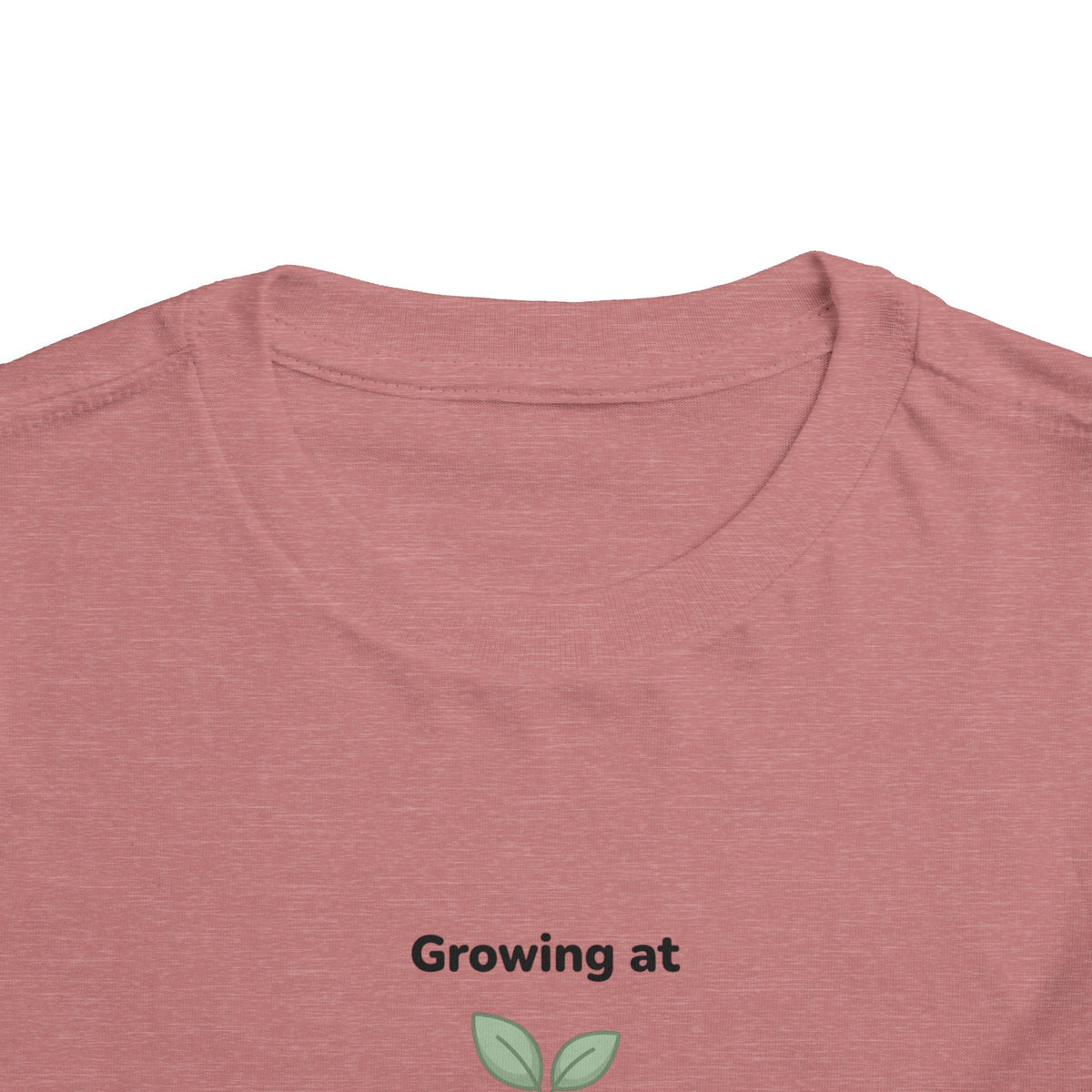 Growing at My Own Pace Toddler Shirt | Potted Plant Positive Affirmation Kids Tee