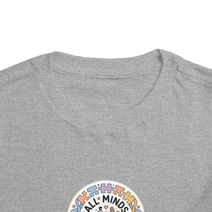 All Minds Welcome Here Neurodiversity Toddler Tee | Autism Acceptance