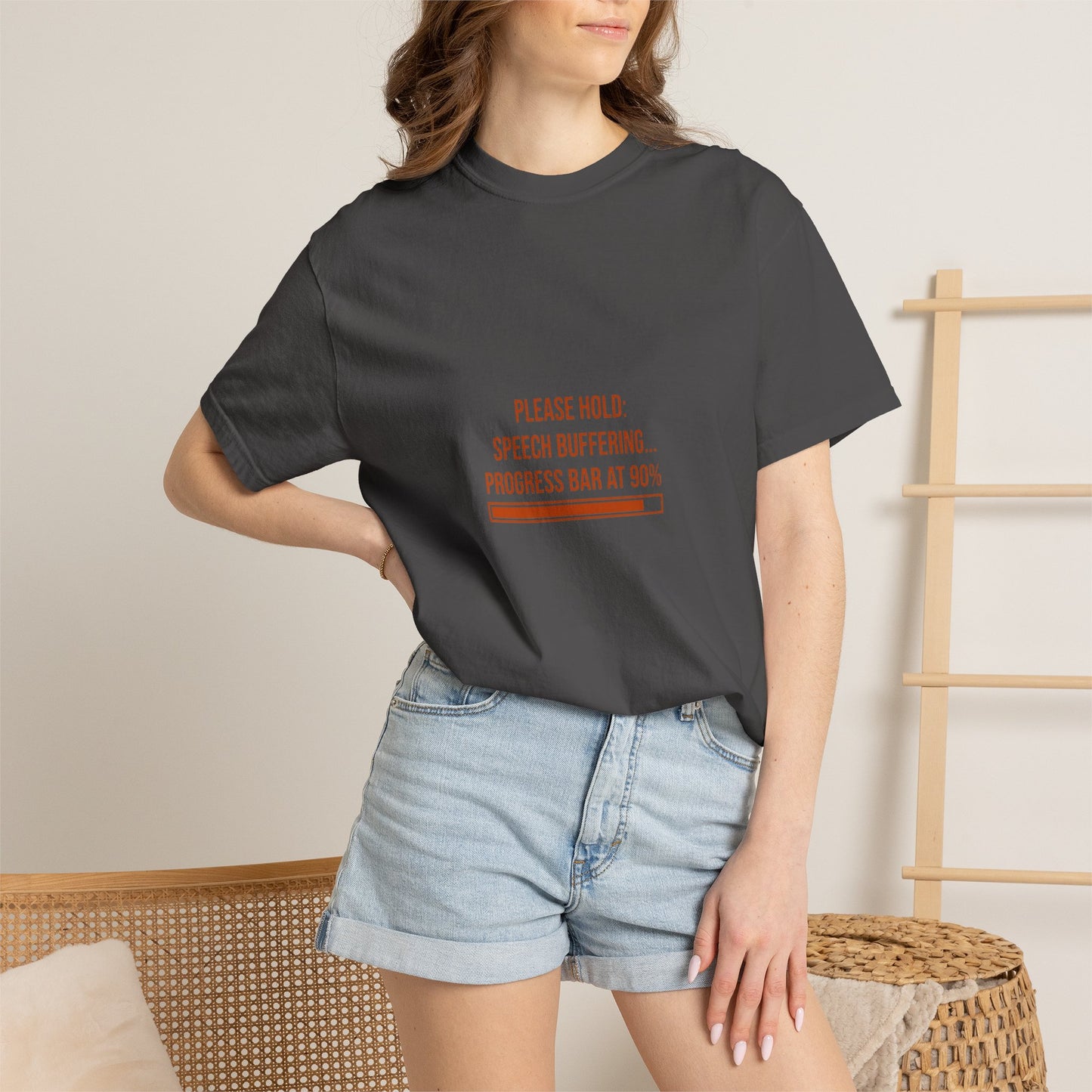 Please Hold Speech Buffering Tee | CP Awareness | Uplifted By Design