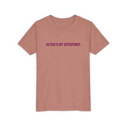 "Autism Is My Superpower" Neurodivergent Pride Youth Tee | Uplifted By Design