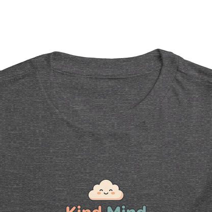 Kind Mind Brave Heart Toddler Shirt | Positive Affirmations Emotional Wellness Kids Tee