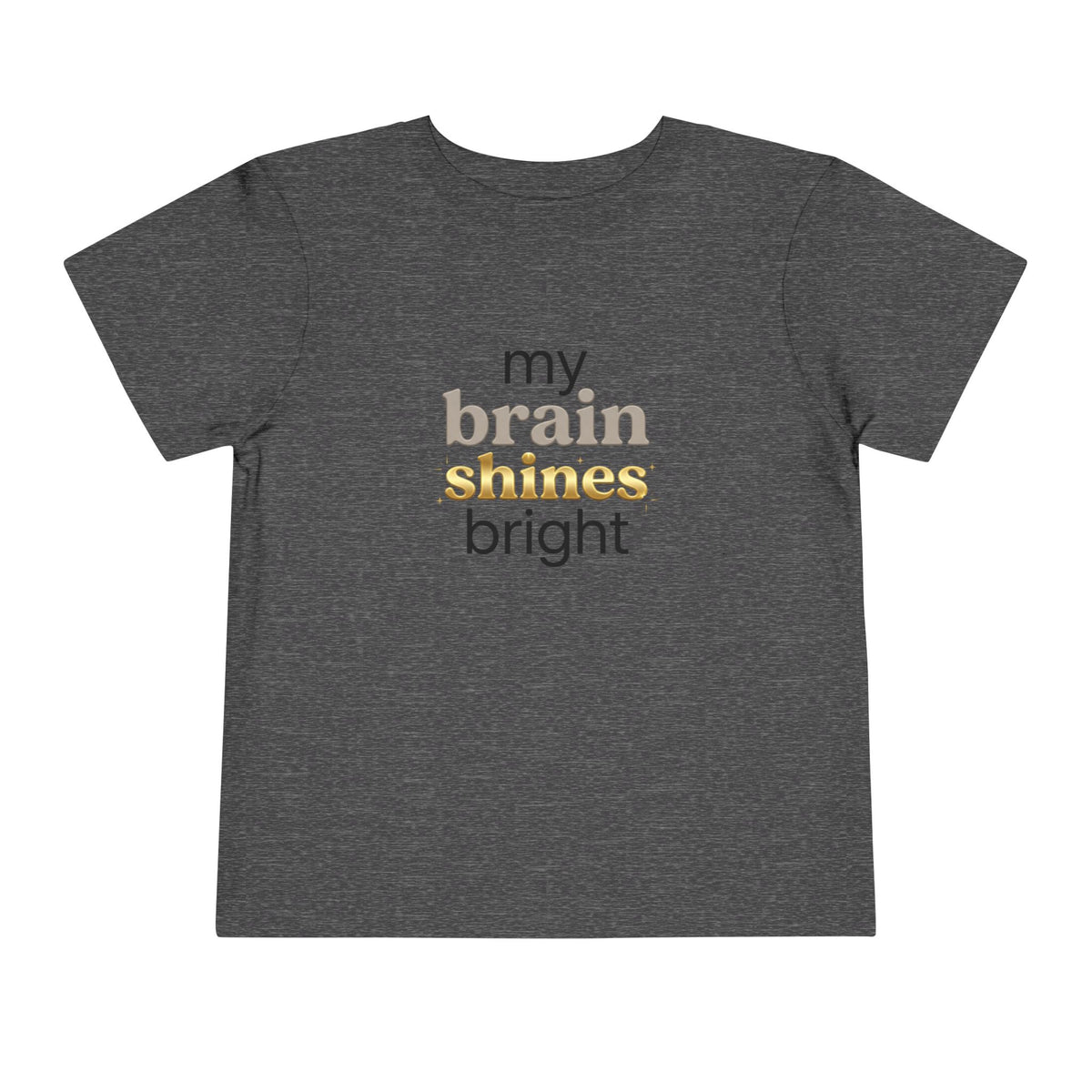 My Brain Shines Bright Neurodiversity Toddler Shirt | Autism Acceptance