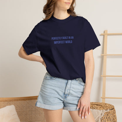 Perfectly Built in an Imperfect World" Mental Health Awareness Tee