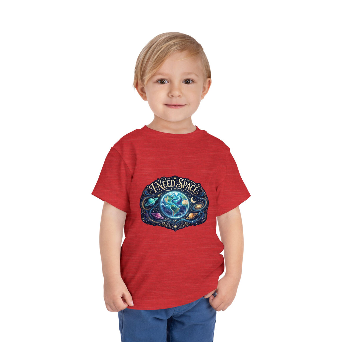 Toddler Tee — "I Need Space" Cosmic Galaxy | Autism Acceptance & Sensory Pride Shirt