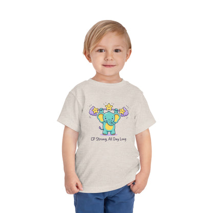 CP Strong All Day Long Toddler Shirt | Elephant Support Kids Tee