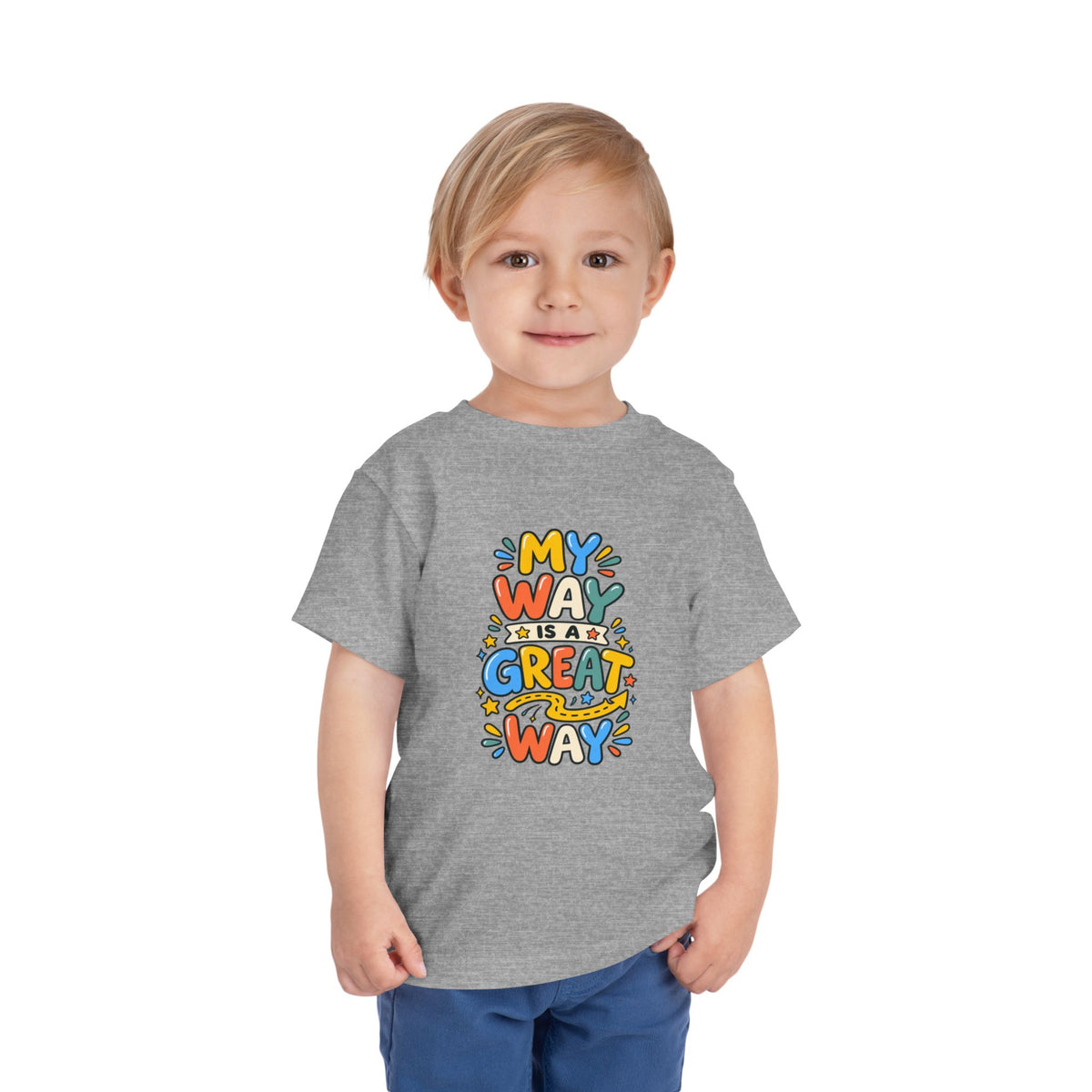Toddler Tee — "My Way Is a Great Way" Affirmation | Cerebral Palsy & Disability Pride Shirt