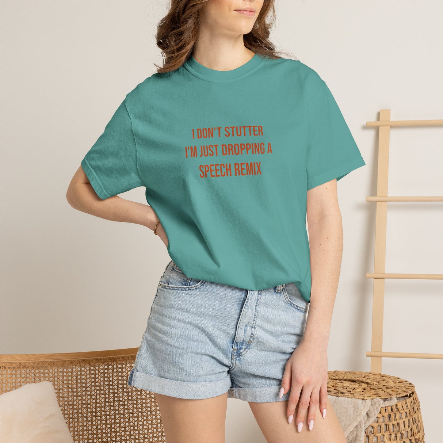 I Don't Stutter I'm Just Dropping A Speech Remix Tee | CP Awareness | Uplifted By Design
