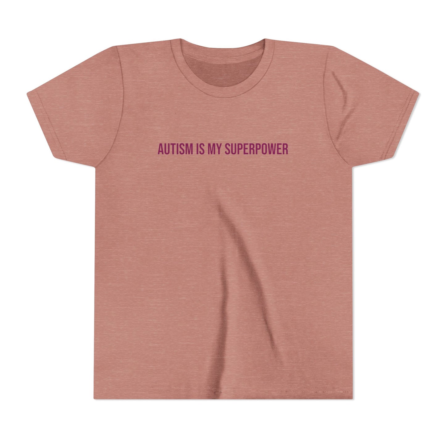 "Autism Is My Superpower" Neurodivergent Pride Youth Tee | Uplifted By Design