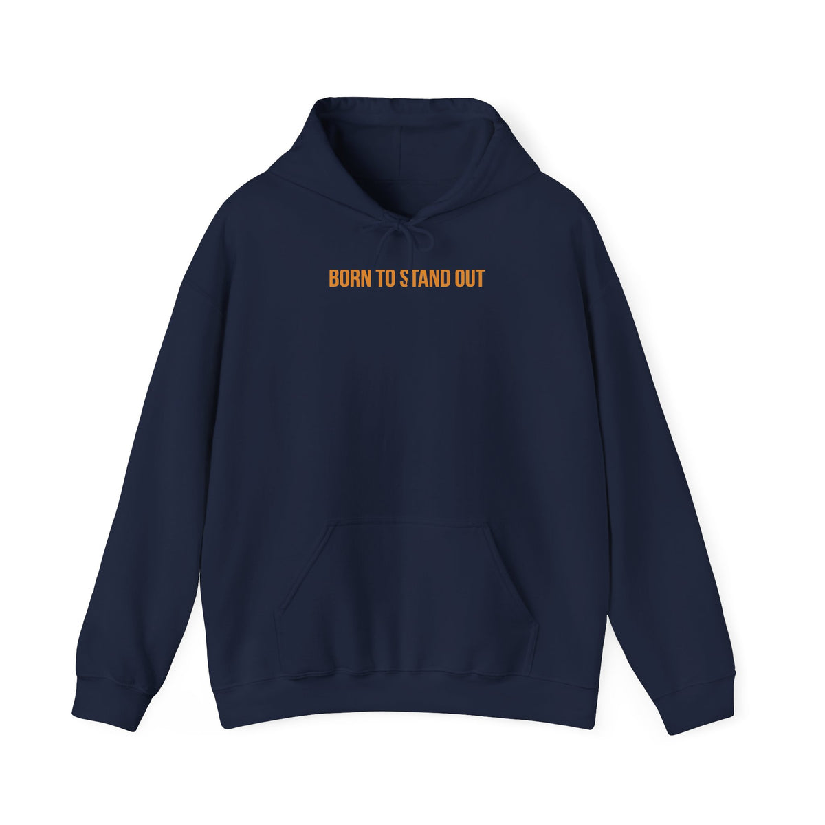 "Born to Stand Out" Unisex Hoodie — Minimal Gold Lettering | Uplifted By Design™ Cerebral Palsy & Adaptive Movement Hoodie