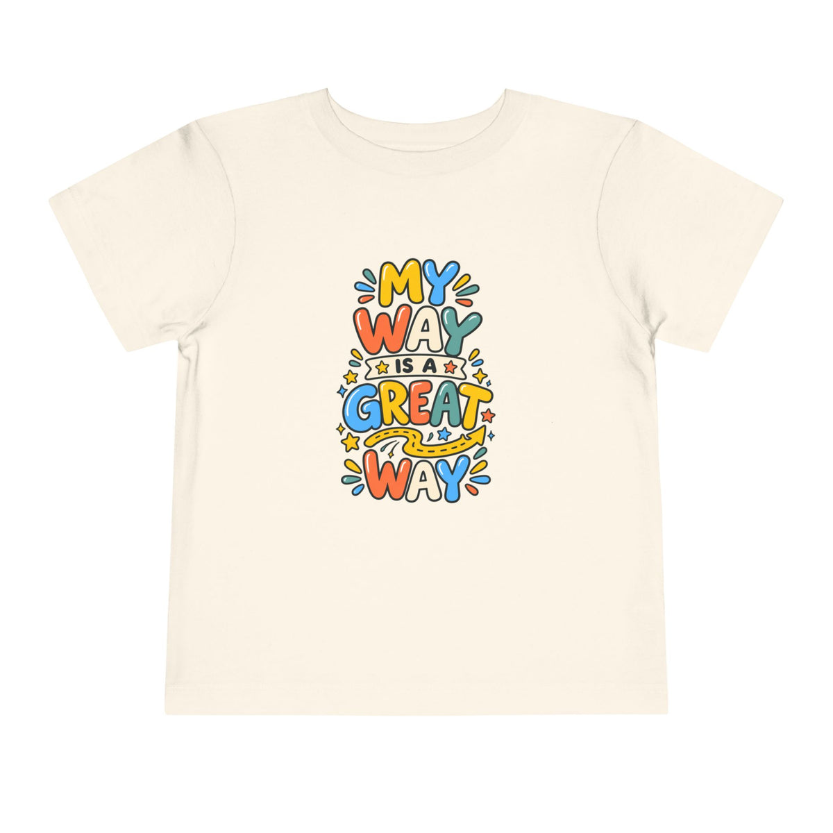 Toddler Tee — "My Way Is a Great Way" Affirmation | Cerebral Palsy & Disability Pride Shirt
