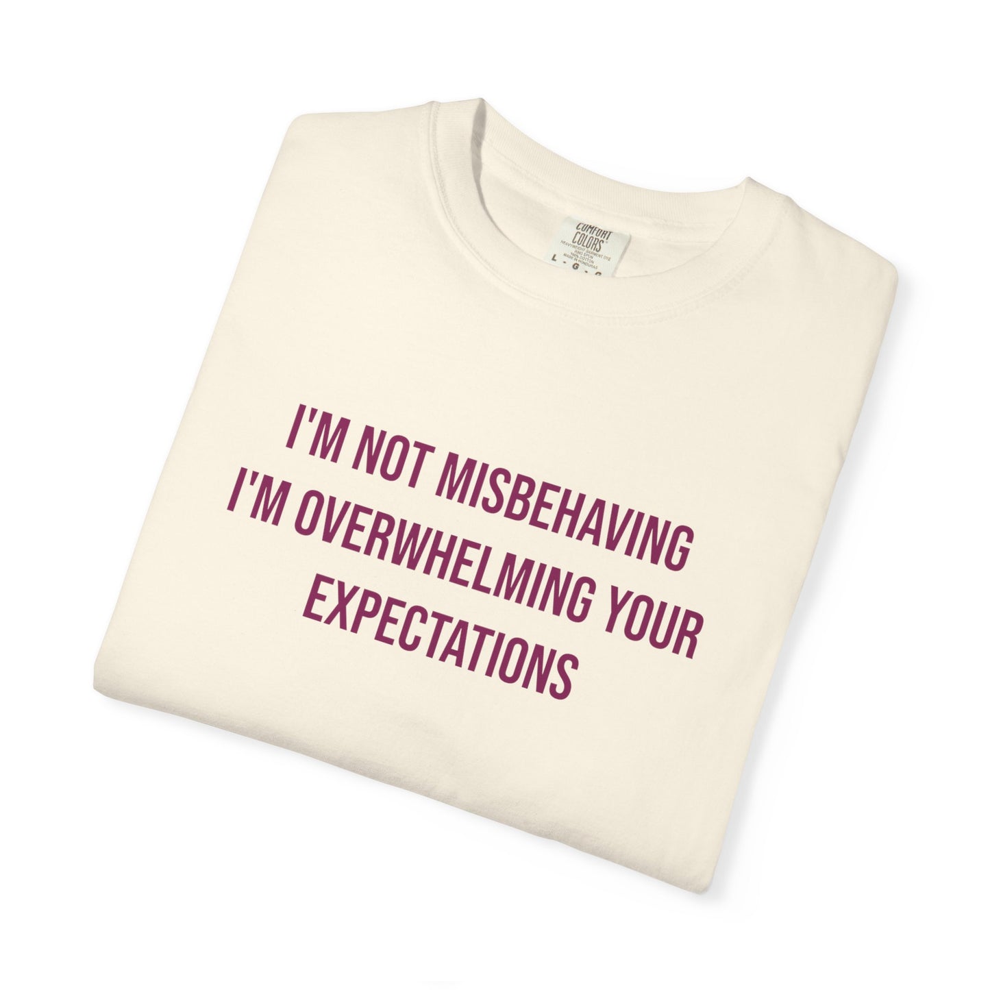 Im Not Misbehaving Im Overwhelming Your Expectations Empowerment T-shirt | Autism Awareness Streetwear Tee