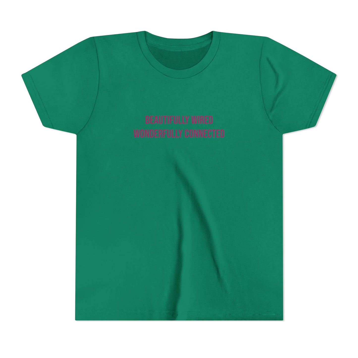 “Beautifully Wired, Wonderfully Connected” Neurodivergent Pride Youth Tee | Uplifted By Design