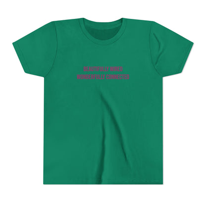 “Beautifully Wired, Wonderfully Connected” Neurodivergent Pride Youth Tee | Uplifted By Design
