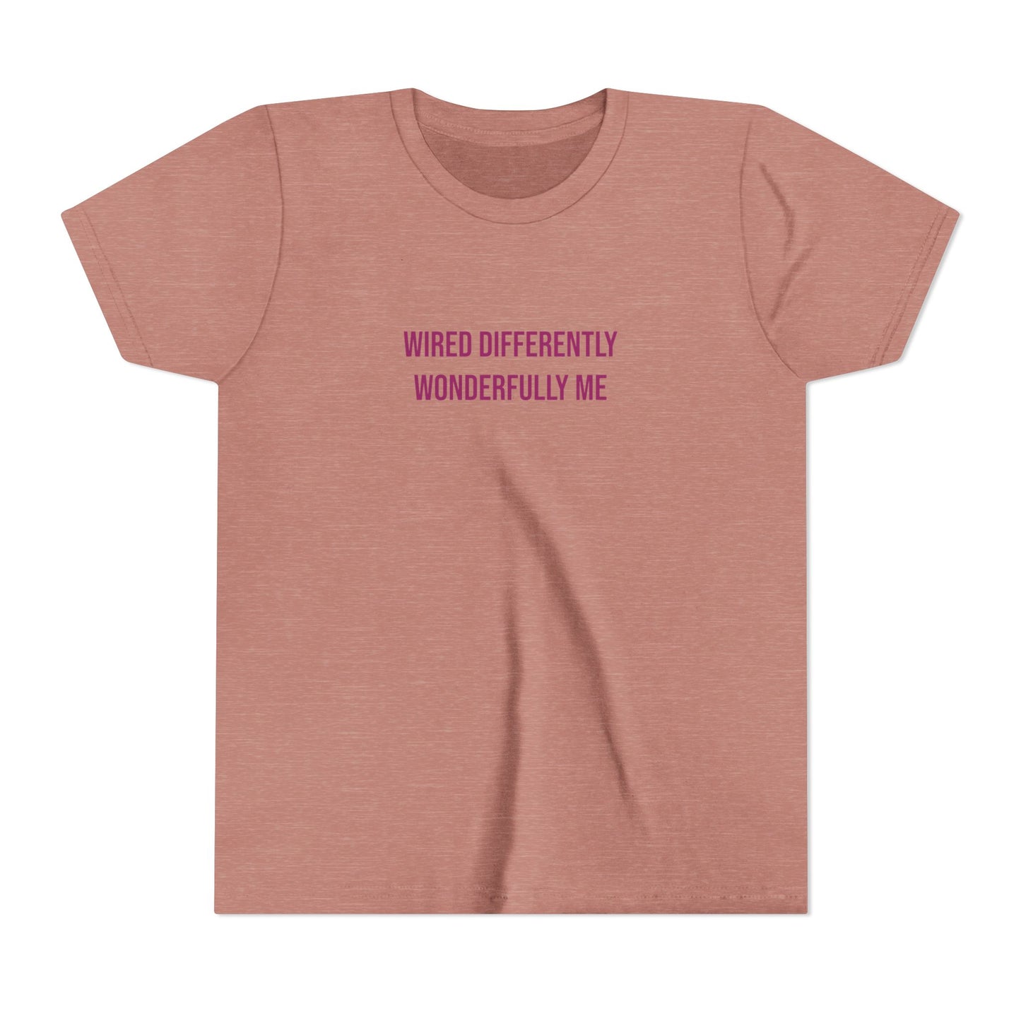 Youth Tee — "Wired Differently Wonderfully Me" Inspirational Kids T‑Shirt