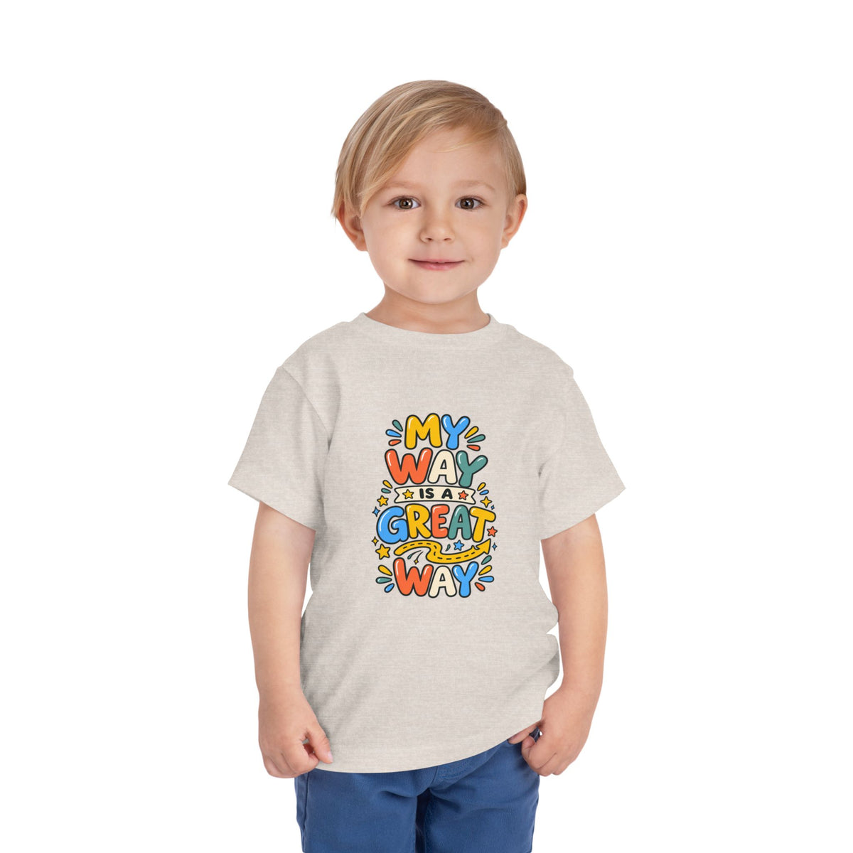 Toddler Tee — "My Way Is a Great Way" Affirmation | Cerebral Palsy & Disability Pride Shirt