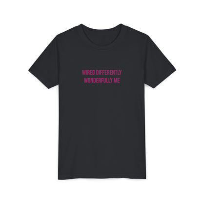 Youth Tee — "Wired Differently Wonderfully Me" Inspirational Kids T‑Shirt
