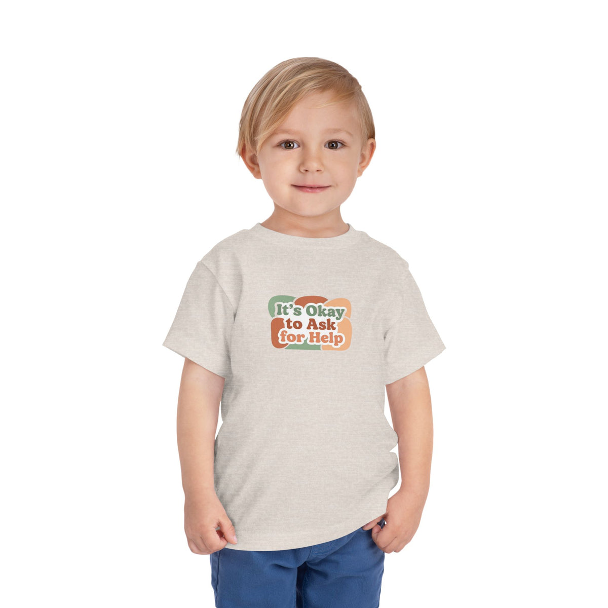 It’s Okay to Ask for Help Toddler Shirt | Positive Mental Health Affirmation Kids Tee