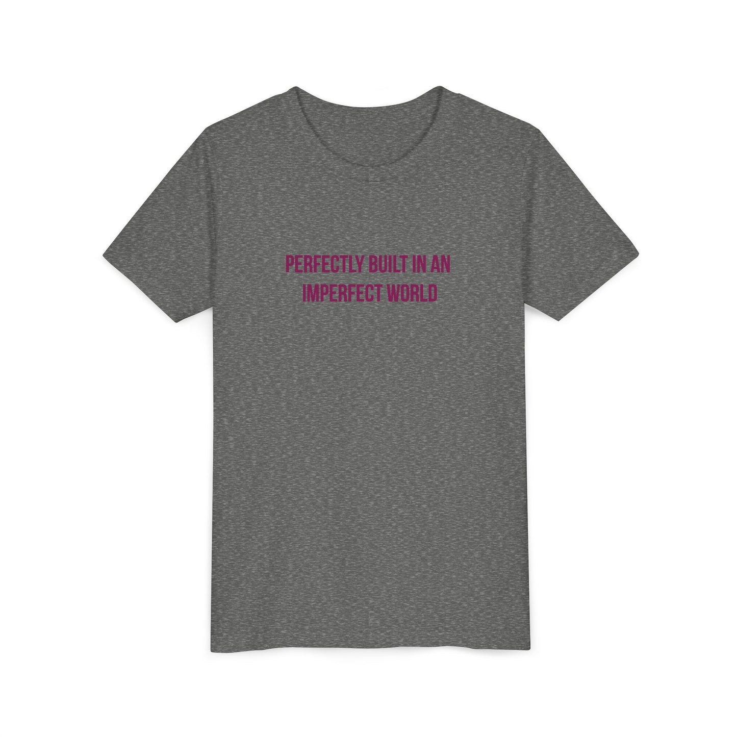 "Perfectly Built in an Imperfect World" Autism Awareness Youth Tee