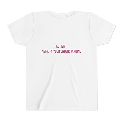 Amplify Your Understanding Empowerment Youth Tee | Autism Pride Kids Streetwear