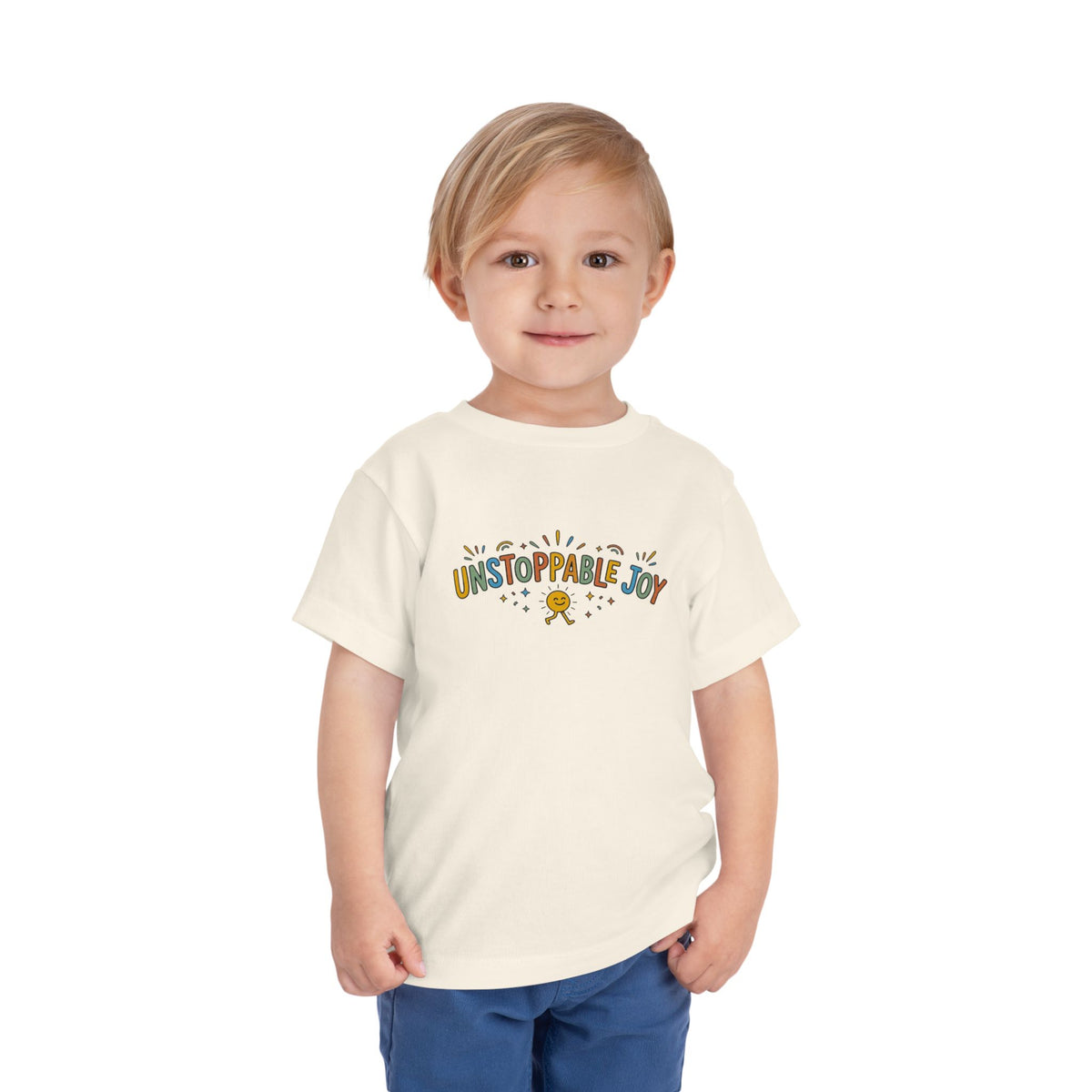 "Unstoppable Joy" Toddler Graphic Tee | Uplifted By Design™ Cerebral Palsy & Adaptive Movement Shirt
