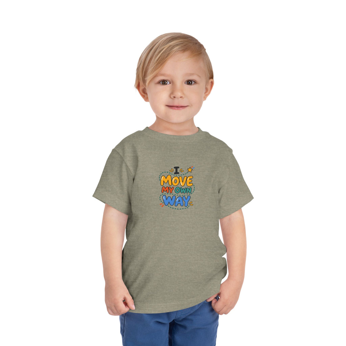 "I Move My Own Way" Toddler Graphic Tee | Uplifted By Design™ Adaptive Movement & Disability Pride Shirt