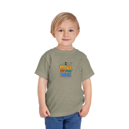 "I Move My Own Way" Toddler Graphic Tee | Uplifted By Design™ Adaptive Movement & Disability Pride Shirt