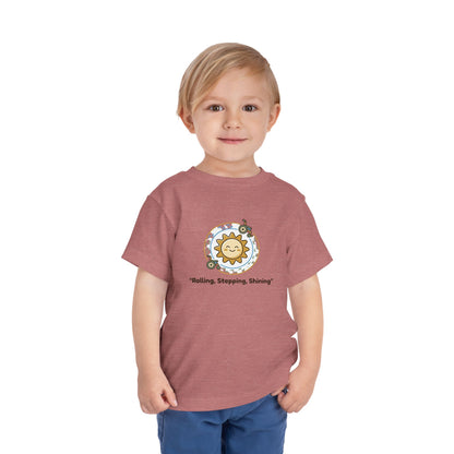 "Rolling, Stepping, Shining" Toddler Graphic Tee | Uplifted By Design™ Cerebral Palsy & Adaptive Movement Shirt