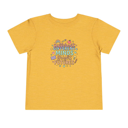 Different Minds, Bright Futures Neurodiversity Toddler Tee | Autism Acceptance