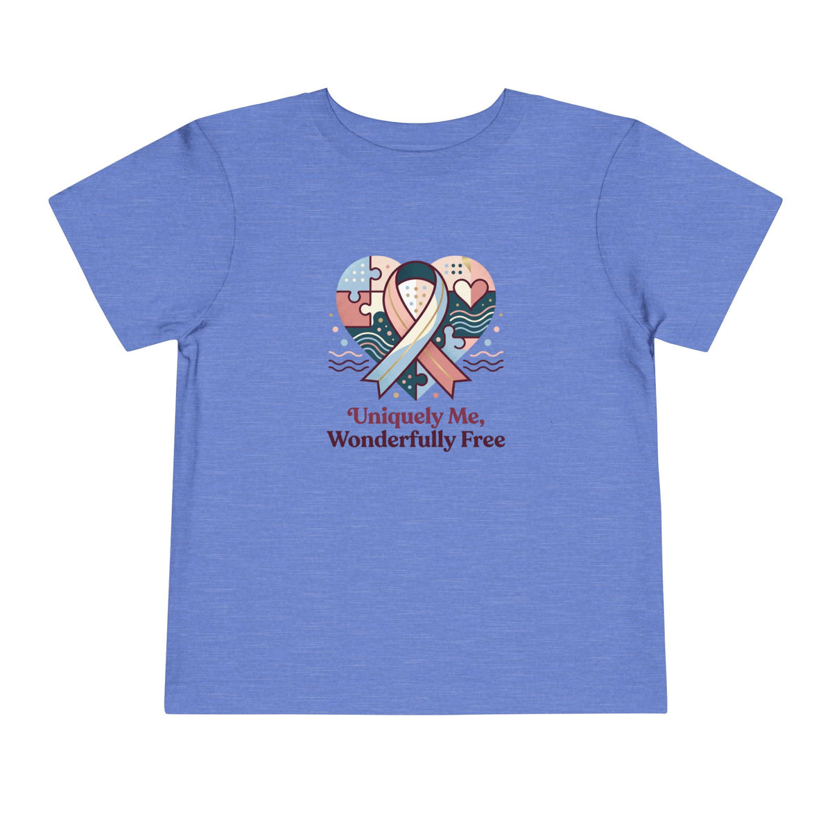 Uniquely Me, Wonderfully Free Neurodiversity Toddler Tee | Autism Acceptance