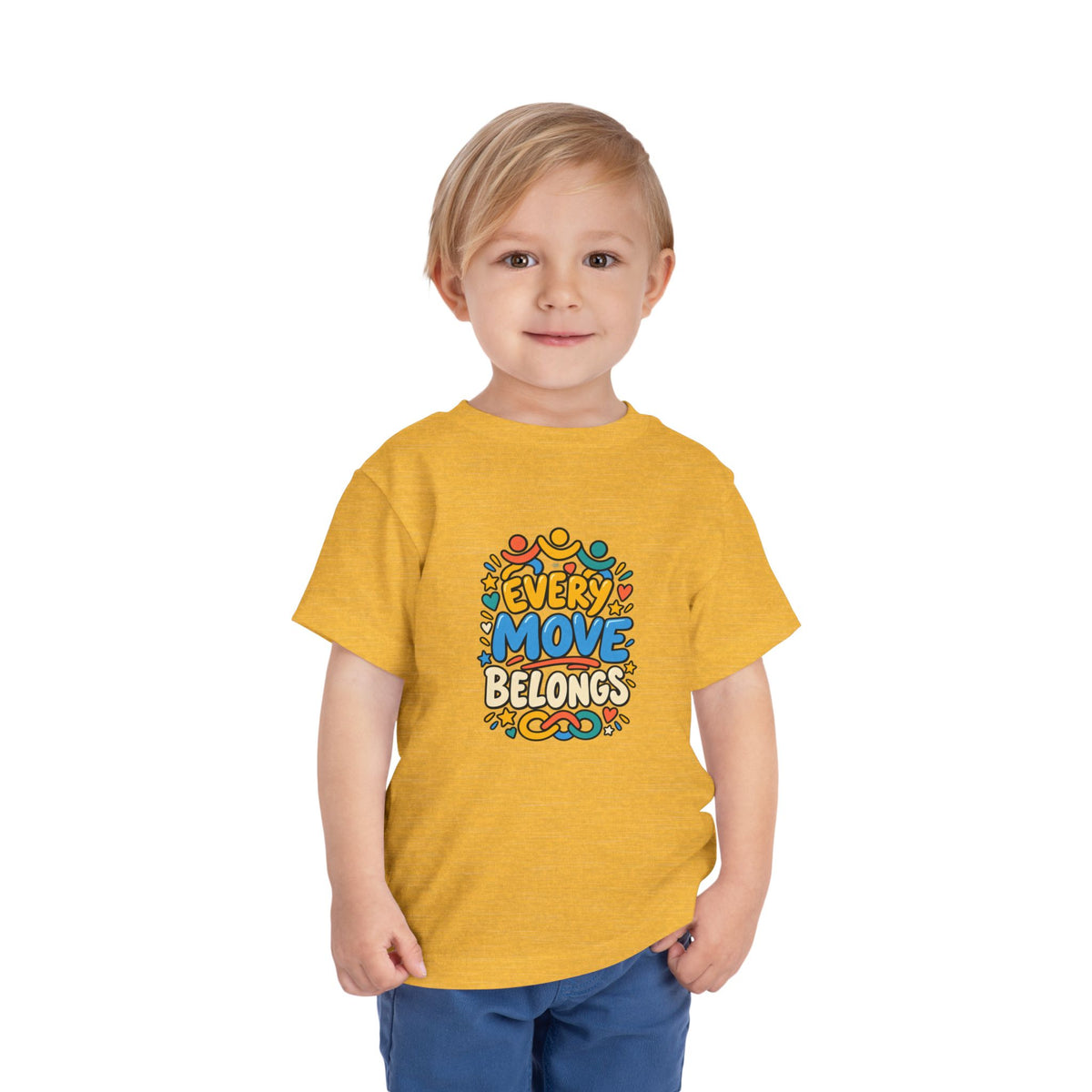 Toddler Tee — "Every Move Belongs" Inclusive Movement | Cerebral Palsy & Disability Pride Shirt