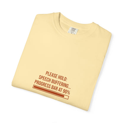 Please Hold Speech Buffering Tee | CP Awareness | Uplifted By Design