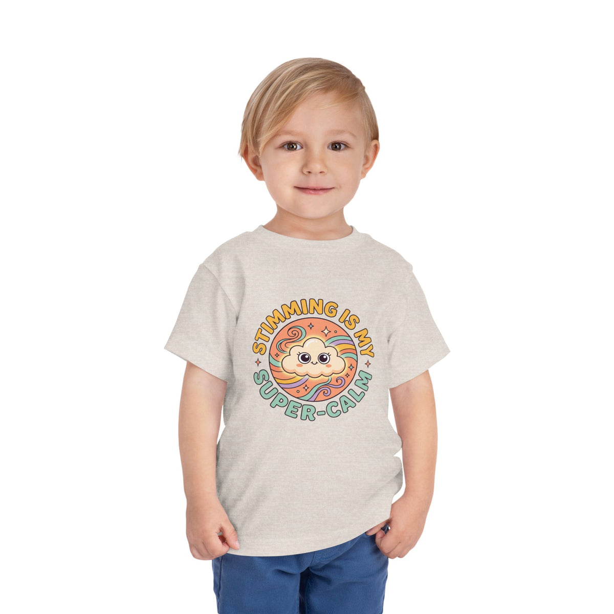 Toddler Tee — "Stimming Is My Super-Calm" Affirmation | Autism Acceptance & Sensory Pride Shirt