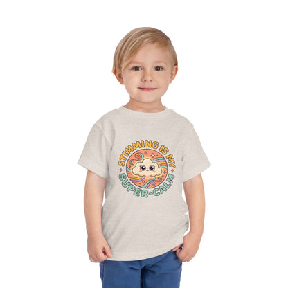 Toddler Tee — "Stimming Is My Super-Calm" Affirmation | Autism Acceptance & Sensory Pride Shirt